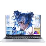 15.6 Pouces Ordinateur Portable, Win 11 PC Portable Core M3 6Y30 Processor, 8Go RAM 256Go SSD, Clavier Rétroéclairé, Laptop fin et léger avec écran FHD Pivotant à 180° Mini HDMI 2*USB3.0 WiFi5 BT4.2