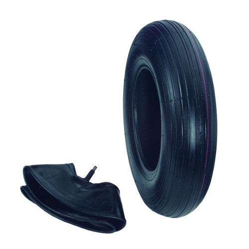Preisvergleich Produktbild Ribelli Schlauch u. Decke 400x100mm für Schiebkarre Schubkarre Schubkarrenschlauch