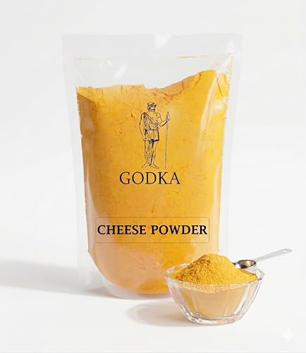 Image of Godka Cheddar Cheese Powder /Cheese Popcorn Seasoning Powder (An all purpose seasoning),Perfect for Pop Corn, Pasta & Fries,100 g
