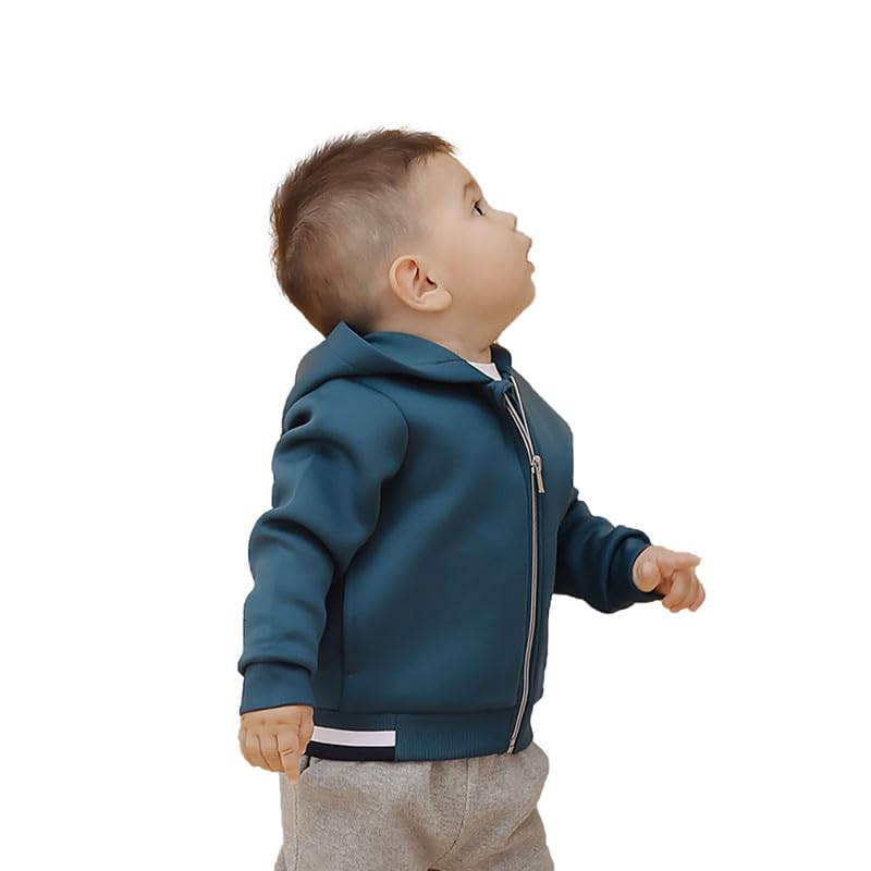 Tenna Teki Kids & Toddler Boys Girls Sweatshirt, Full-Zip Hoodie Cotton Casual Jacket with Pocket2