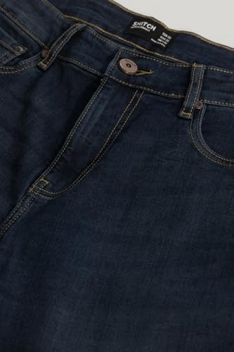 Image of SNITCH Plain Blue Relaxed Fit Jeans