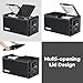 ICECO VL75 ProD Dual Zone 12V Refrigerator with Multi-directional Lid, Portable Fridge Powered by SECOP, 79Qt, Dual USB & DC, AC, 0℉-50℉, 12 Volt Freezer for Outdoor, Car, RV|With Camping Chair Camel