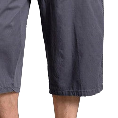 Pantalones cortos cargo de algodón para hombre miniatura 4