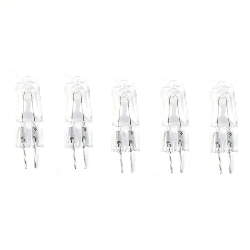 DLEDMOP G4 220V 50W Halogen Light Bulbs Dimmable 2 Pin Lamp Bulb 20W 35W Warm White 2700K 140 LM Clear Capsule for Track Lighting Pendant Lighting,50W,5PCS — image 1