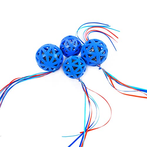 Toyvian Funny Cat Sound Paper Ball Blue Pet Sound Paper Ball Teaser for Cats Mentally Stimulating Play Reduces Scratching Strengthens Bond for Indoor Use