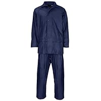 G5 APPAREL Adults Waterproof Rainsuit | Jacket & Trouser Rain Suit | Hi Vis | Workwear