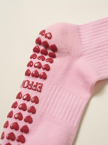 Image of Shapes Studio Half Calf Grip Socks, Cute Fruit Pilates Socks, Ruffle Socks, Non-Slip for Barre Yoga