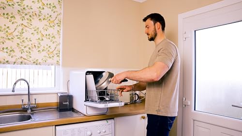 Table Top Dishwasher Capsule - Compact Dishwasher - 10 Programmes, UV Sanitation, Touch Control, Auto-drying, Baby Care & Fruit Wash, No Plumbing Required - Perfect for Small Apartments, Offices, RVs. - Image 9