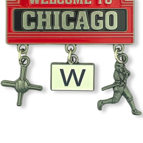 Imán Decorativo Souvenir Wrigley Field 3x3 Pulgadas miniatura 6