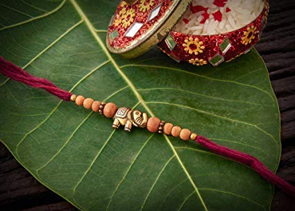 Eximious India Set of 5 Rakhi For Brother With Card Metal Pendant For Raksha Bandhan Designer Rakhi Thread for Bhaiya