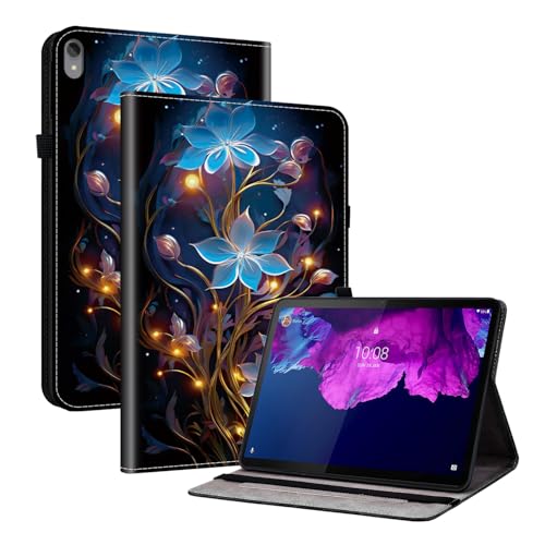 TEDTIKJT Funda para Huawei MatePad Pro 10.8' 2021 Flip Protectora Carcasa PU Cuero con Ranura Tarjetas y Función de Soporte Pintado Patrón Carcasa para Huawei MatePad Pro 10.8',Pequeña Linterna