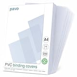 Pavo Einbanddeckel-Klarsichtfolie A4, PVC-Folie, 0.25 mm, 100-er Pack,...