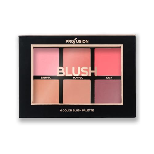 Profusion Cosmetics Blush- 6 color blush palette (Pack of 1)
