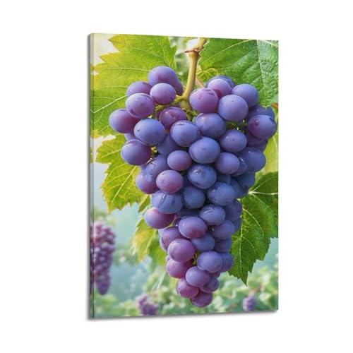 Poster raisins violets ZHOUKEG pour une cuisine moderne et verte