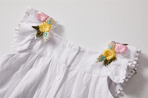 Image of Mud Kingdom Little Girls Shorts Sets Floral Pattern Summer Sleeveless 2 Piece Outfits
