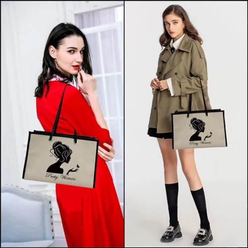 Large Canvas Tote Bag,Wife Friend Couples Bride Bridal Shower Mom Grandma Personalized Gifts2