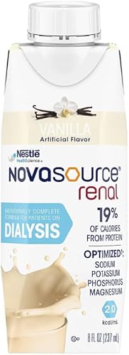 Miniatura 2 de Novasource Renal - Paquete Tetra Brik de 8 fl oz, vainilla - 27 por caja - Modelo DOY351100