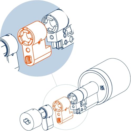 Netatmo Doorlock Smartes Türschloss und Schlüssel, Zugang per Smartphone oder gesichertes NFC, Teilen Sie den Zugang mit Ihren Gästen, verschlüsseltes BLE Bluetooth, NDL-EC