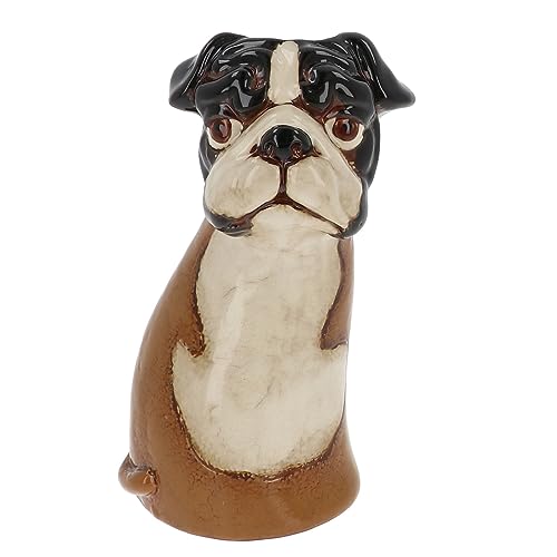 Village Pottery Top Dog Vase Collection – Boxer, Collie, Basset, Patch et Plus Encore (Boxer)