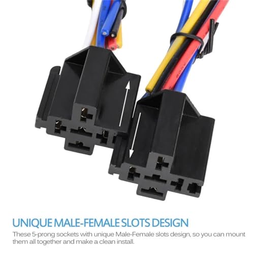 Prise de relais automobile robuste 12V 4 broches 40A pour circuit DC - 5