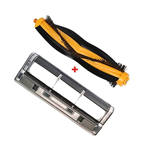 XUNLAN Durable Roboter Hauptrolle mittlerer Hauptbürste Abdeckung Seitenbürste für Ecovacs Deebot ozmo 930 Roboter-Staubsauger Ersatzteile Ersatz Wearable (Color : Set) Cover