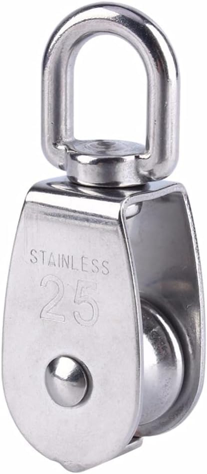 Krążek linowy Pulley wheel，,Stainless Steel Wire Rope Pulley Belt Bearing Single Lifting Swivel Pulley System M15/M20/M25/M32/M50