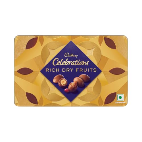 Cadbury Celebrations Rich Dry Fruit Collection Chocolate Gift Box, 177 g