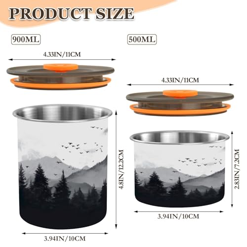 Envase hermético para café de acero inoxidable Blueangle 30oz miniatura 2