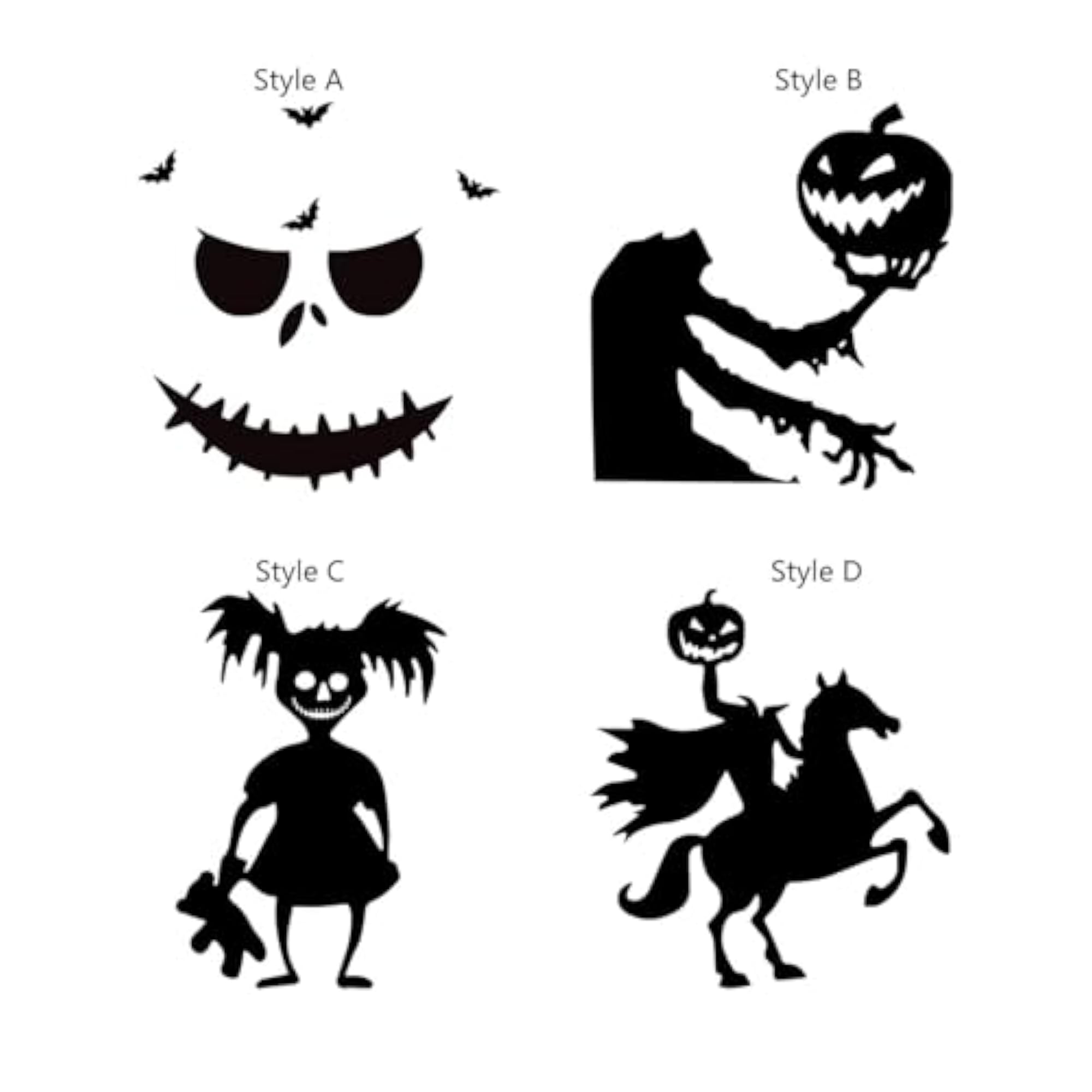 Halloween Felt Cloth Door Wall Sticker Decoration