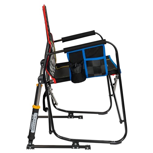 Silla de Camping Mecedora GCI Outdoor NASCAR Freestyle XL Rocker Negra miniatura 4