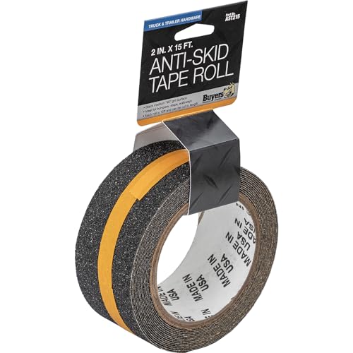 Image of Buyers Products AST215 Anti-Skid Tape, 2 inch x 15', Traction Tape for Stairs, Grip Tape for Steps (Pack of 2)