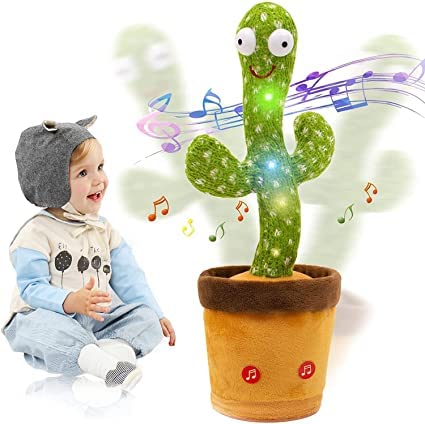 Heryla-Creation-Kids-Dancing-Talking-Cactus-Toys-for-Baby-Talking-Sunny-Cactus-Toy-Electronic-Plush-Toy-Singing-Record-Repeating-What-You-Say-with-120-English-Songs-and-LED-Lighting-for-Home