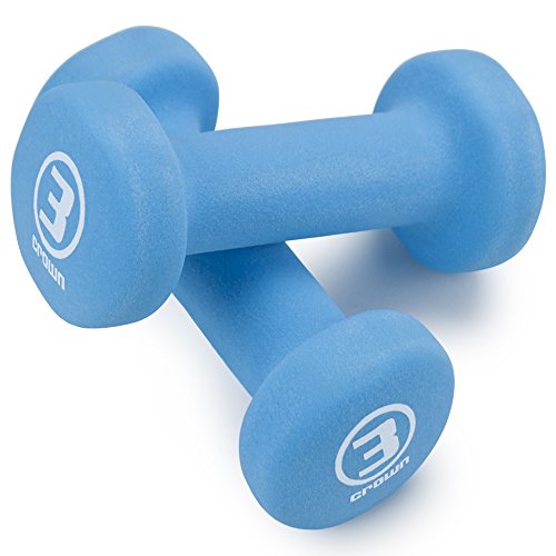 Set Of 2 Body Sculpting Hand Weights - Soft Neoprene Coated Dumbbell Set - Supplies For Exercise, Workout, Weight Loss, Body Building - For Men, Women, Seniors, Teens, And Youth #TOP1