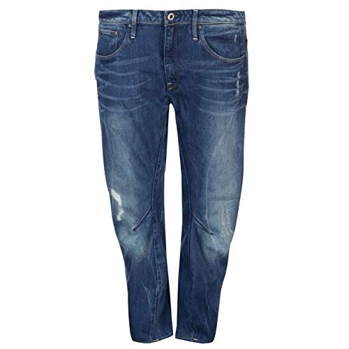 G-STAR RAW Women's Arc 3D Low Waist Boyfriend Jeans, Blue (Medium Aged Destroy 60892-5773-3142), 29W / 30L