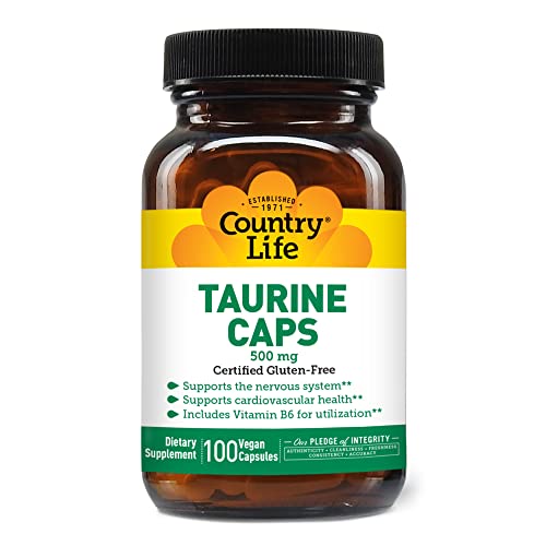 Country Life Taurine 500mg Capsules