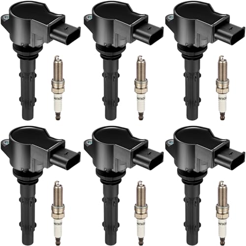 Spark Plug Replacement - 2020 Mercedes-Benz CLA-Class 6 BDFHYK Ignition Coil Pack UF535 and Iridium Spark Plug 95983 Compatible with Mercedes-Benz C230 C250 C280 C300 C350 E280 E300 E350 R350 ML350 SLK280 CLK350 GLK350 Dodge Sprinter 2500 Set of 6