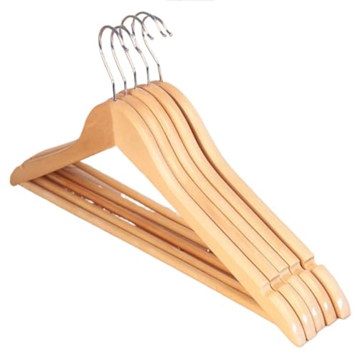 Perchas Ropa Blancas Madera Marca YUSUZH