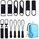 Zipper Puller, 8-Pcs Reißverschluss Mental Pulls und 4-Pcs Zip Tags Cord Pulls, Zipper Pull Tags, Zipper Pull Ersatz, Zipper Verlängerung für Rucksack, Sportbekleidung, Gepäck, Koffer