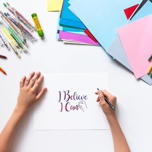 Plantillas reutilizables de pintura para decorar paredes y álbumes de recortes personalizados 6