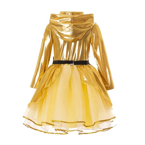 Vestido disfraz C-3PO para niñas 3T robot amarillo miniatura 2