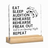 Theater Gifts Theater Actor Actress Gifts Director Gifts Drama Gift Musical Theatre Gifts for Performers Theatre Enthusiast Office Home Desk Shelf Decor Acrylic Sign