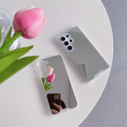 Étui Miroir Coque Samsung A32 4G Argent Rigide Antichoc