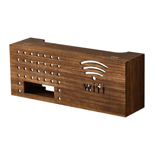Cache-routeur WiFi ventilé résolvant le désordre des câbles de salon - 2