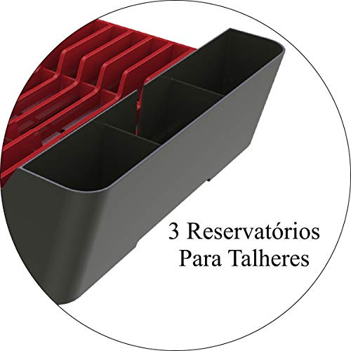 Escorredor De Pratos T - Vermelho, Crippa, 40503035, tornado/vermelho