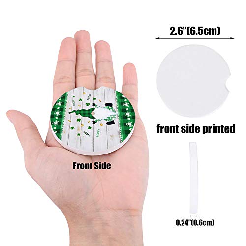 Posavasos absorbentes de cerámica para auto set de 2 miniatura 3
