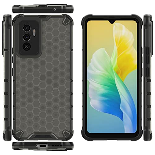 Image of Glasgow Back Case Cover Designed for Vivo V23e 5G - Black