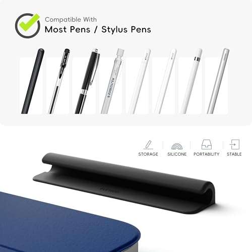 ELETIUO Silicone Pencil Holder Sleeve,Compatible with Apple Pencil (USB-C),Apple Pencil 1st/ 2nd Generation,Strong Adhesive Sticky Attached to iPad Case for Stylus Pens - Image 3