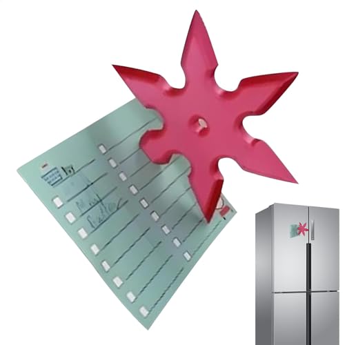 Pegatinas magnéticas para Refrigerador con Cuchillos, llamativas Pegatinas magnéticas de Cuchillo de Chef, Hacha, Shuriken y dardo para Refrigerador, Armario, Cocina, decoración del hogar