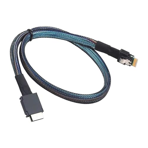 Cable PCIe SFF-8611 4i macho OCuLink a SFF-8654 SlimSAS línea datos host
