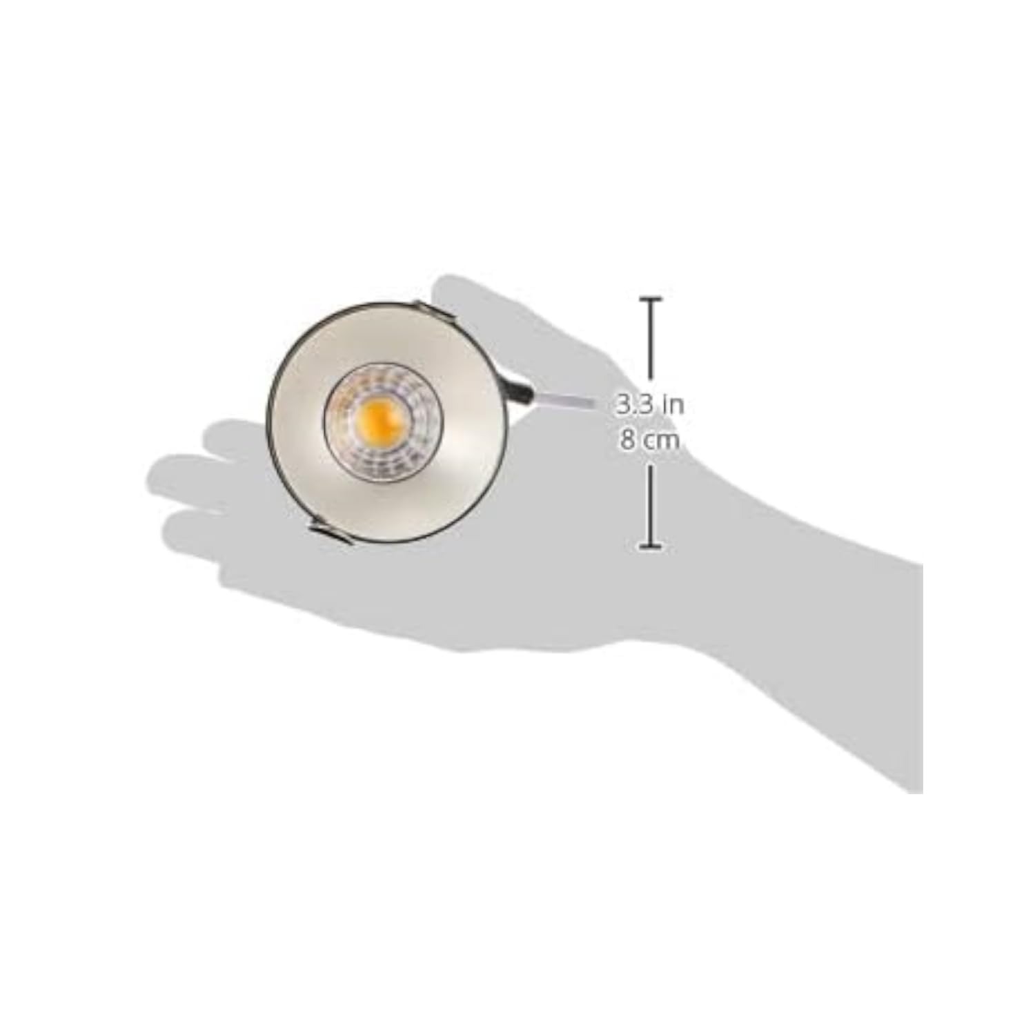 GM Modular Gm G31 Premium Cob Light, Led Down Light, (10 W 3000 K, Smart Led Ceiling Light, White + Chrome Ring, Warm White